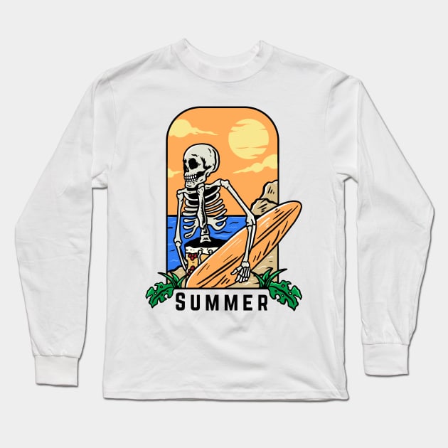 Summer Vibes Long Sleeve T-Shirt by Marioma